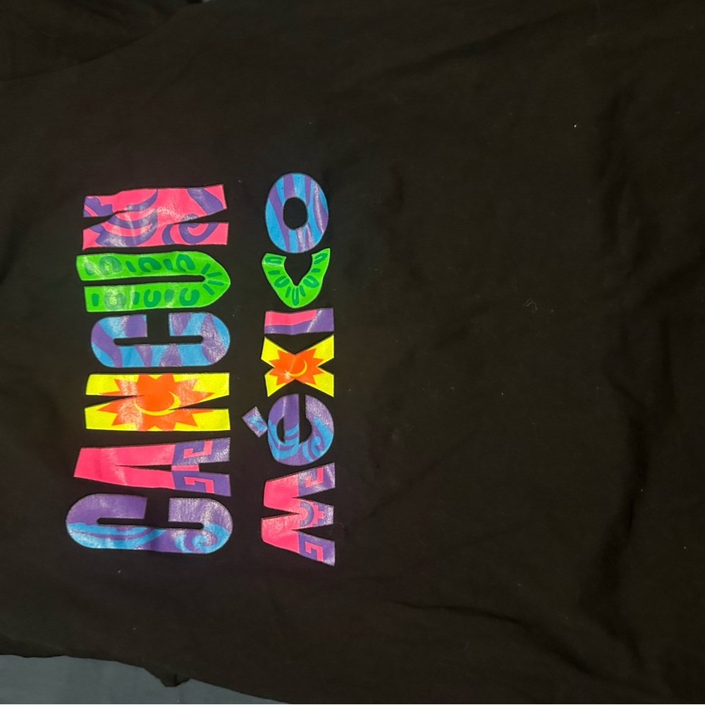 Colorful Graphic Black T-Shirt